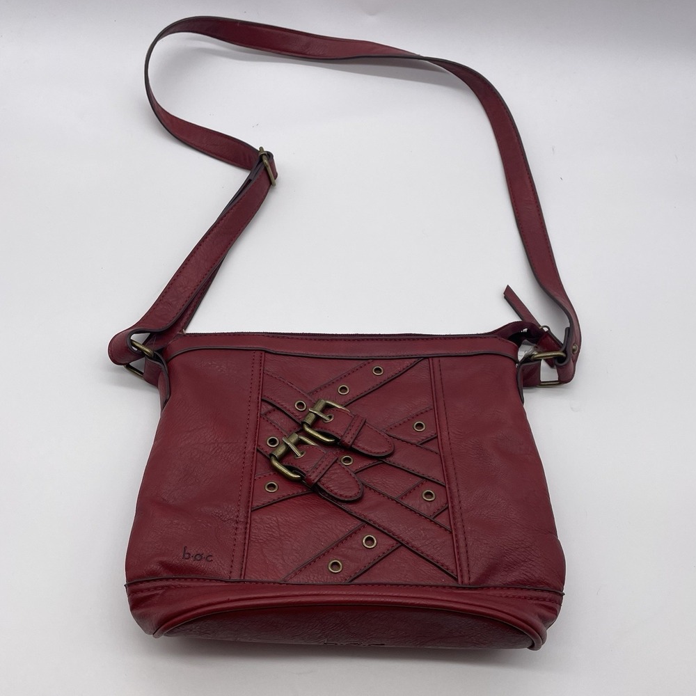 B.O.C. Crossbody Purse Amherst Red Shoulder Bag Born Cocept